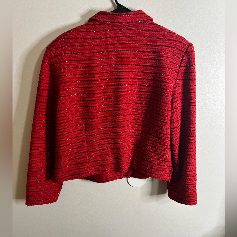 Talbots wool red jacket - Picture 3 of 4